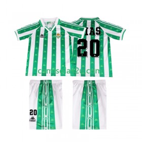Camisolas de futebol Real Betis Tomas Olias 20 Retro Criança Equipamento Principal 1996 1997 Manga Curta